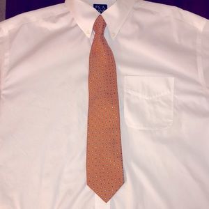 Jos. A. Bank Orange Paisley Tie